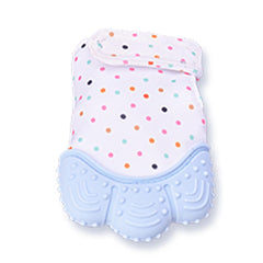 2 PCS Baby Teething Mittens Self Soothing Pain Relief Mitt Stimulating Teether Toy