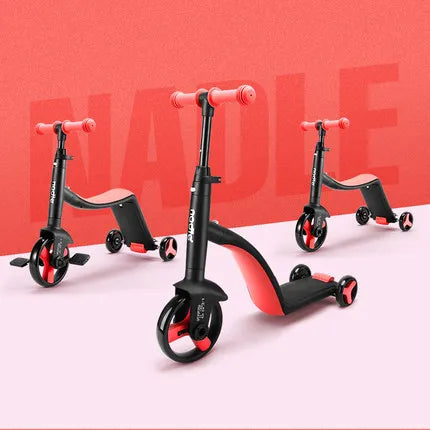 3 in 1 Kick scooter for kids with seating 3 wheels