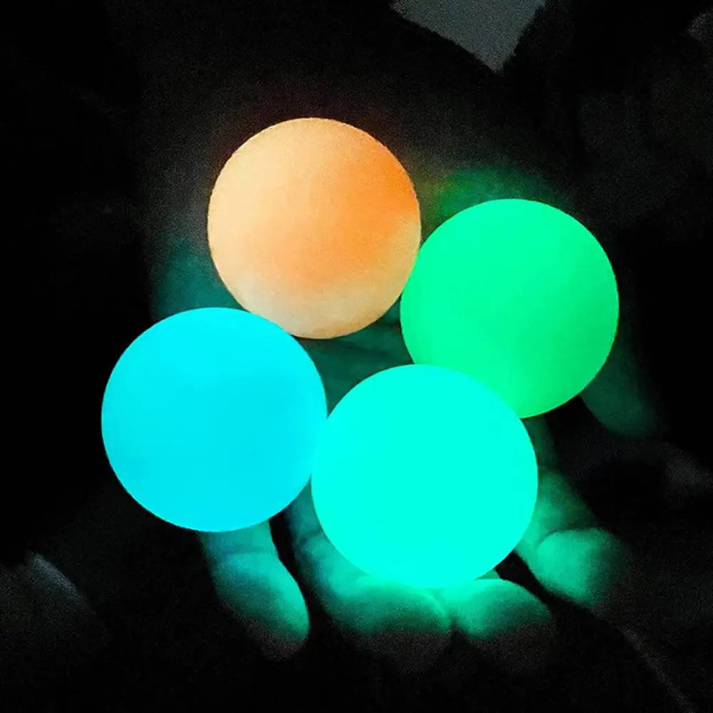 4Pcs Luminous Stress and Anxiety Relief Sticky Ceiling Balls