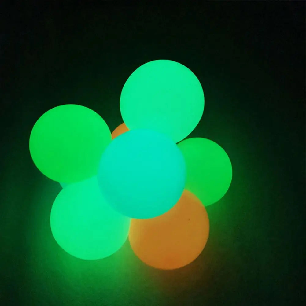 4Pcs Luminous Stress and Anxiety Relief Sticky Ceiling Balls