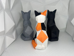 Cat Puzzle | Magnetic Puzzle | LowPoly Puzzle | 3D Puzzle | Customizable Cat | Cat Toy