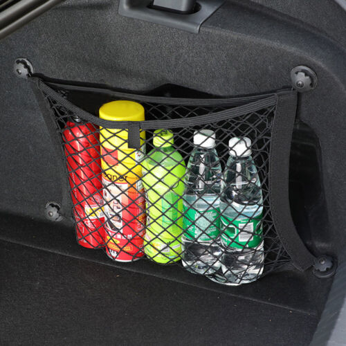 3 Layer Car Storage Net Bag Cargo Elastic Seat Mesh Organizer Holder Pocket US