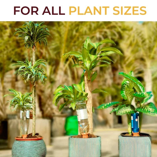 10-Pack Natural Self Watering Spikes - Terracotta - Automatic Plant Waterer f...